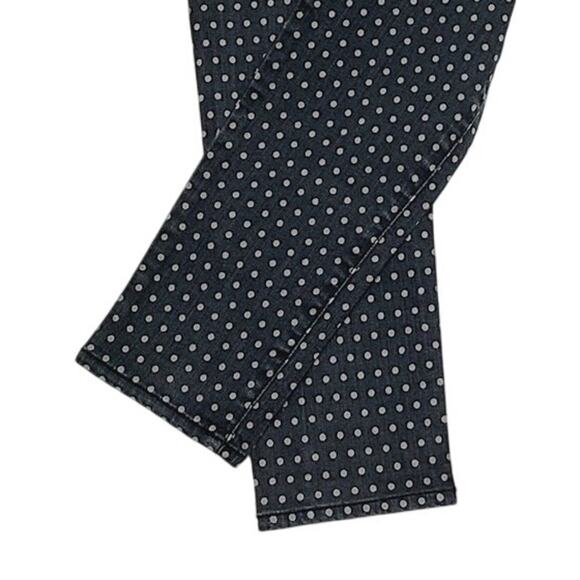 ELSE Women's Black/Tan Polka Dot Skinny Ankle Stretch Pants Size 28 - Picture 6 of 9